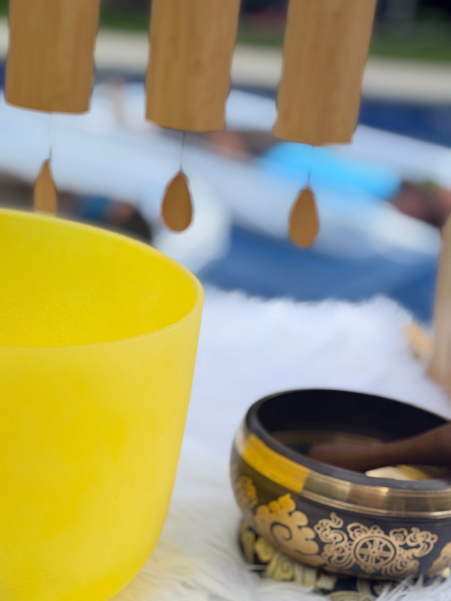 90 min PRIVATE PARTY (5+ people) Pool Meditation + Floating Sound Bath Experience